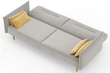 Диван трёхместный Протей ЛД 309.010.000 Светло-серый Горчичный