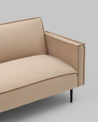 Диван прямой Кассель велюр Бежевый