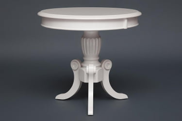 Обеденный стол MEEN ( MO-ET ) дерево гевея/мдф, 59х59х55см, ivory white (слоновая кость 2-5)