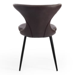 Стул FLAIR (mod. 9020) экокожа/металл, 60 х 56 х 78 см , коричневый 1/черный
