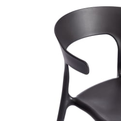 Стул TON (mod. PC33) TON (mod. PC33) пластик, 48 x 48 x 74 см, черный (Black 3010)