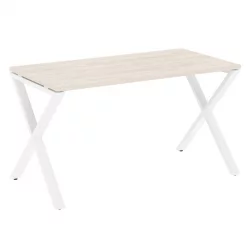Стол рабочий LOFT VR.L-SRX-3.7 Металл белый Денвер светлый
