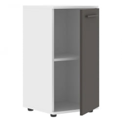 Шкаф колонка с глухой малой дверью EDIS ELCS 42.1 Мокко Мокко Белый