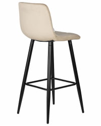 Стул барный DOBRIN NICOLE (черные матовые ножки, мокко велюр (108-104))