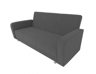 Диван Кристина (Большой диван) (Berhouse) Цвет фасада: Серый Велюто 12; Тип: Прямой; Материал фасада: Металл/Велюр