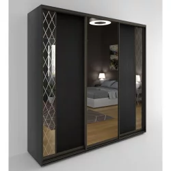 Шкаф-купе 3-х дверный Акцент-Вера ДР 1800х600 Венге