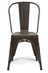 Стул LOFT CHAIR (mod. 012) металл, 45*35*85см, коричневый/brown vintage