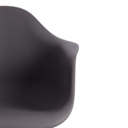 Кресло-качалка CINDY (mod. C1025A) пластик/металл/дерево, 65 х 61 х 74 см, серый 024 /натуральный