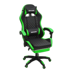 Кресло 892-1 цвет черный/зеленый с массажем 892-1-black-green-mass