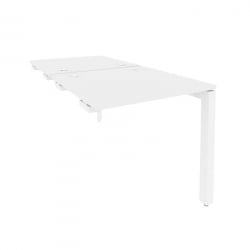 Стол-приставка двойной на П-образном м/к к опорным элем. ONIX O.MP-D.SPR-0.8 Белый Бриллиант