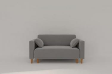 Офисный диван Урвик (Berhouse) Цвет фасада: Левис 02 велюр; Тип: Прямой; Материал фасада: Металл/Велюр