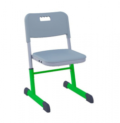 Стул ученический НОМАД регулируемый по высоте (рост 3-7) Зеленый/Серый / NOMAD