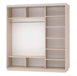 Шкаф-купе трехдверный Экспресс Трио Элемент 2100х2200h Белый снег