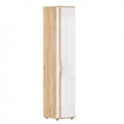 Шкаф одностворчатый глухой Марта-2 ЛД 136.010.000 Дуб золотой Белый глянец