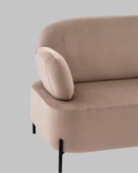 Диван Кэнди велюр светло-серый