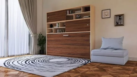 Кровать-трансформер Смарт 3 с полками Дуб молочный