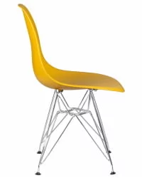 Стул обеденный DOBRIN DSR ножки хром Горчичный Y-03