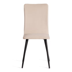 Стул обеденный La Rousse NEW, велюр, бежевый/черный, 7, 45x55x93 см