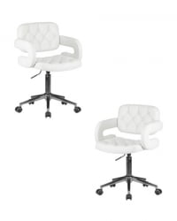 Офисное кресло для персонала ДОБРИН ЛАРРЙ (белый) 2 шт / DOBRIN LARRY