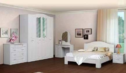 Спальня Ева-10 (Сандал белый)