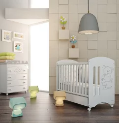 Кровать Micuna Sweet Bear 120x60 White с матрацем CH-620