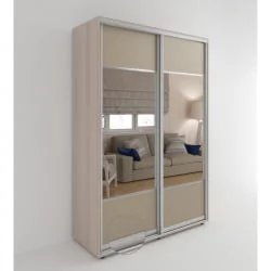 Большой шкаф Акцент-Дуэт КЛ 1000х600 Ясень шимо светлый