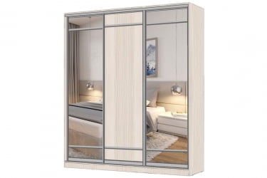 Шкаф-купе 3-х дверный Виктория 2000х584х2300, Бодега светлая 20ДЗЗЗДЛЛЛДЗЗЗ-ЯППШ-Бс 310-2957