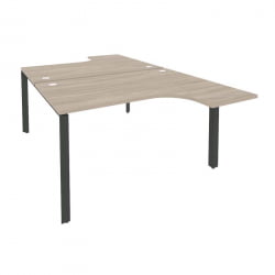 Рабочая станция на П-образном м/к ОНИКС О.МП-Д.СА-3 Дуб Аттик/Антрацит / ONIX O.MP-D.SA-3