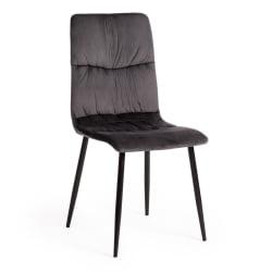 Стул FURLA (mod. 4816) металл/вельвет, 89х56х44см, серый