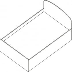 Кровать Проспект Гм.КР-12 вишня