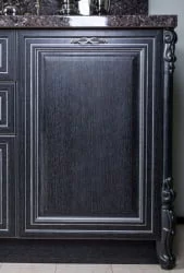 Тумба кухонная 400 Италия ЛД 275.026.000 Черный Дуб темный