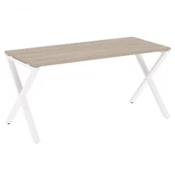 Стол рабочий LOFT VR.L-SRX-4.7 Металл белый Дуб Аттик