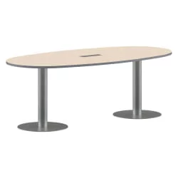 Конференц-стол на 6-8 человек IMAGO ПРГ-3 Клен-алюминий