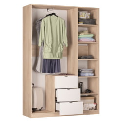 Шкаф распашный Р-198х135х45-3-ТР-М(ЯАТ-ЯАС) / R-198х135х45-3-TR-M(ЯАТ-ЯАС)