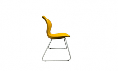 Стул универсального назначения АУРА Л (рост 6) Оранжевый/Каркас полимерный хром / AURA L