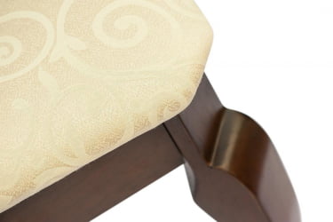 Стул Афродита/ Aphrodite дерево гевея, 46х54х99см, Cappuchino , ткань кремовая с рисунком (3321)