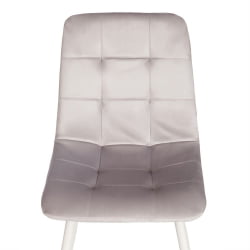 Стул CHILLY (mod. 7094-1) вельвет/металл, 44,5х52,5х86 см, pink (розовый) HLR39 / натуральный