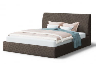 Кровать Хилтон, 2000x1600 мм, коричневый