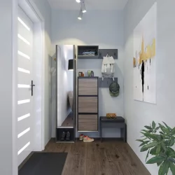 Настенная вешалка в прихожую Флекс ЛД 135.090.000 Оникс Серый