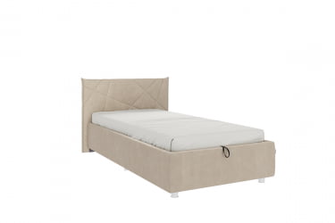 Кровать с мягким изголовьем Бест КМ0.9-15 КМ0.9-15 капучино (велюр)