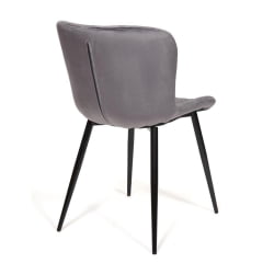 Стул QUINCY (mod. 8272) металл/ткань, 49х53х84,5 см, серый (G-062-40)/черный