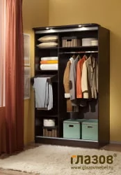 Шкаф купе 2-ух дверный 3 Simple Венге