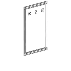 Панель-вешалка Флоренция 648 Дуб Гарвард