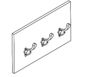 Вешалка-панель с крючками KHP 530 Дуб сонома светлый