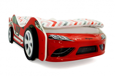 Кровать-машинка Супра Красная