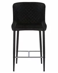 Стул полубарный DOBRIN CHRISTIAN 65 черный велюр V108-77