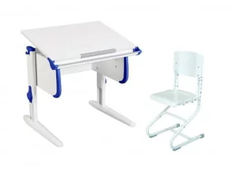 Стол универсальный трансформируемый Parta 1/75 + Stul Белый Синий