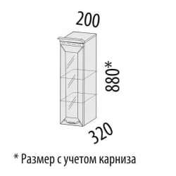 Шкаф кухонный (лев/прав) Оливия 71.19