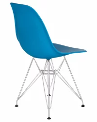 Стул обеденный DOBRIN DSR ножки хром Голубой BE-02