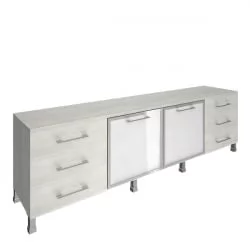 Тумба модульная четырехсекционная YALTA LT-TS 4.2R Снежная Патина